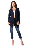 Sakkas Isenia Cardigan Open Front Kimono Long Sleeve Embroidered Top Blouse Lace