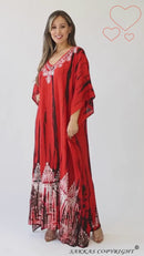 Sakkas Tacy Women's Boho Summer Maxi Dress for Casual or Lounge Wear