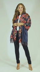 Sakkas Oria Women's Soft Lightweight Colorful Printed Shawl Scarf Wrap Stole