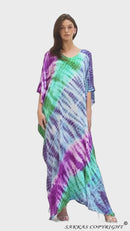Sakkas Catia Women's Boho-Style Long Maxi Caftan for Lounging and Casual Wear