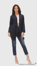 Sakkas Isenia Cardigan Open Front Kimono Long Sleeve Embroidered Top Blouse Lace
