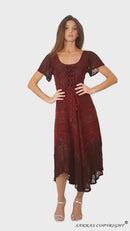 Sakkas Marigold Embroidered Fairy Dress