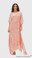 Sakkas Catia Women's Boho Casual Long Maxi Caftan Dress Kaftan Cover-up LougeWear