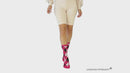 Sakkas Damen Socken aus Poly-Mischgewebe, weich und dehnbar, gemusterte Crew Socken, sortiert, 6er-Pack