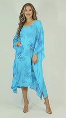 Sakkas Clementine Third Women's Tie Dye Caftan Dress/Cover Up Beach Kaftan Summer