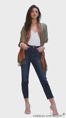 Sakkas 70" x 28" Border Pattern Layered Woven Pashmina Shawl Scarf Wrap Stole