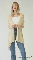 Sakkas Jona Women Soft Sheer Chiffon Bridal Wedding Evening Scarf Shawl Wrap Stole