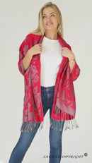 Sakkas Tawny Reversible Butterfly Pashmina/ Shawl/ Wrap/ Stole