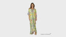 Sakkas Georgettina 2025 Flowy Rhinestone V Neck Long Caftan Dress / Cover Up
