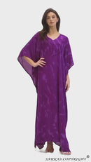 Sakkas Catia Women's Boho Casual Long Maxi Caftan Dress Kaftan Cover-up LougeWear