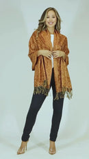 Sakkas Double Layer Jacquard Paisley Pashmina Shawl / Wrap / Stole