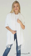 Sakkas 78" X 28" Rayon from Bamboo Soft Solid Pashmina Shawl / Wrap / Stole