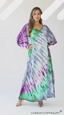 Sakkas Catia Women's Boho-Style Long Maxi Caftan for Lounging and Casual Wear