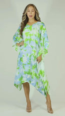 Sakkas Clementine Second Women's Tie Dye Caftan Dress/Cover Up Beach Kaftan Boho