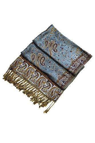 Sakkas Double Layer Jacquard Paisley Pashmina Shawl / Wrap / Stole