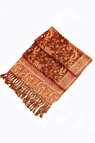 Sakkas Double Layer Jacquard Paisley Pashmina Shawl / Wrap / Stole