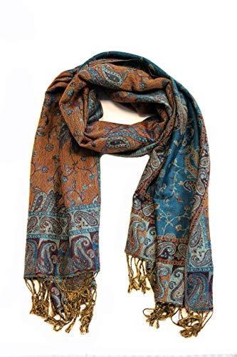 Sakkas Double Layer Jacquard Paisley Pashmina Shawl / Wrap / Stole