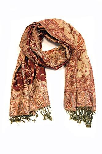 Sakkas Double Layer Jacquard Paisley Pashmina Shawl / Wrap / Stole