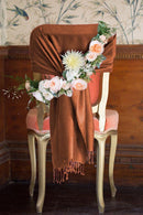 Sakkas 70" x 28" Paisley Self-Design Pashmina Shawl / Wrap / Stole