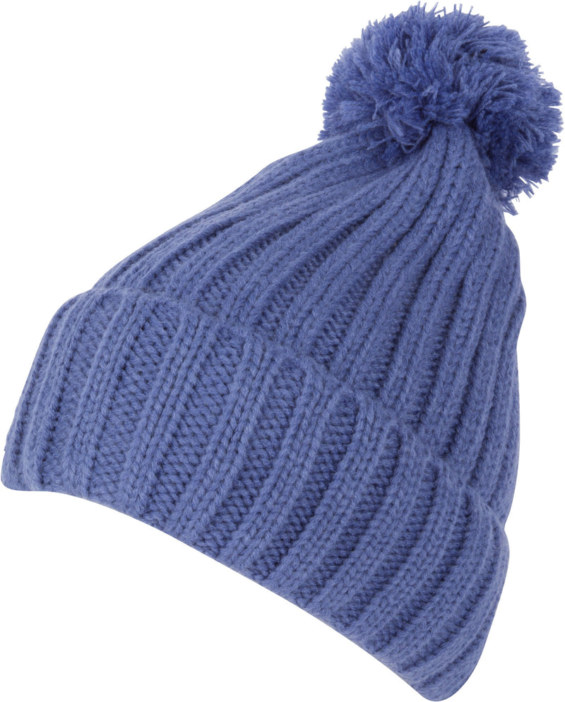 Sakkas Dante Warm Unisex Pom-pom Ribbed Knit Beanie Simple and Casual