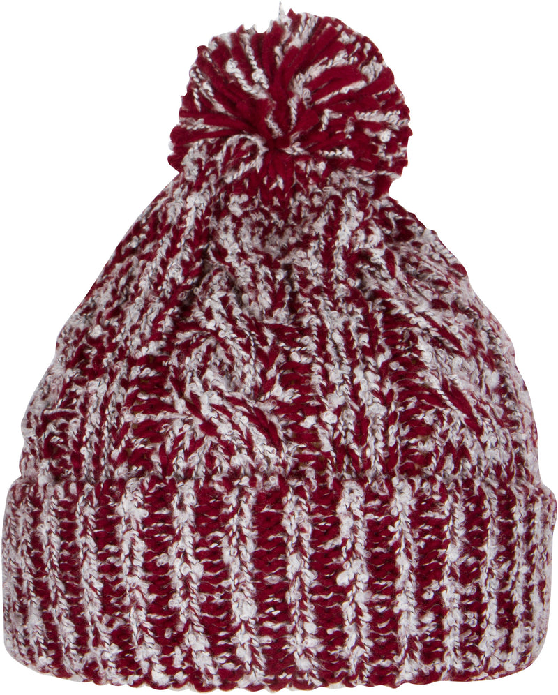 Sakkas Dante Warm Unisex Pom-pom Ribbed Knit Beanie Simple and Casual