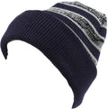 Sakkas Elio Unisex Sailor Fold Over Beanie Timeless and Casual#color_YC16151-Navy