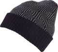 Sakkas Lucien Pattern Knit Cap Beanie Hat Warm Light Unisex#color_1759-Blue