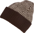 Sakkas Lucien Pattern Knit Cap Beanie Hat Warm Light Unisex#color_1759-Brown
