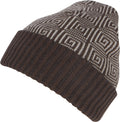 Sakkas Lucien Pattern Knit Cap Beanie Hat Warm Light Unisex#color_1759-Grey
