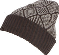 Sakkas Lucien Pattern Knit Cap Beanie Hat Warm Light Unisex#color_1760-Grey