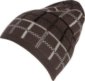 Sakkas Basile Soft and Warm Everyday Commuter Knit Hat Beanie Unisex#color_1762-charcoal plaid 