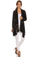 Sakkas Anjali Long Sleeve Draped Tie Dye Cardigan