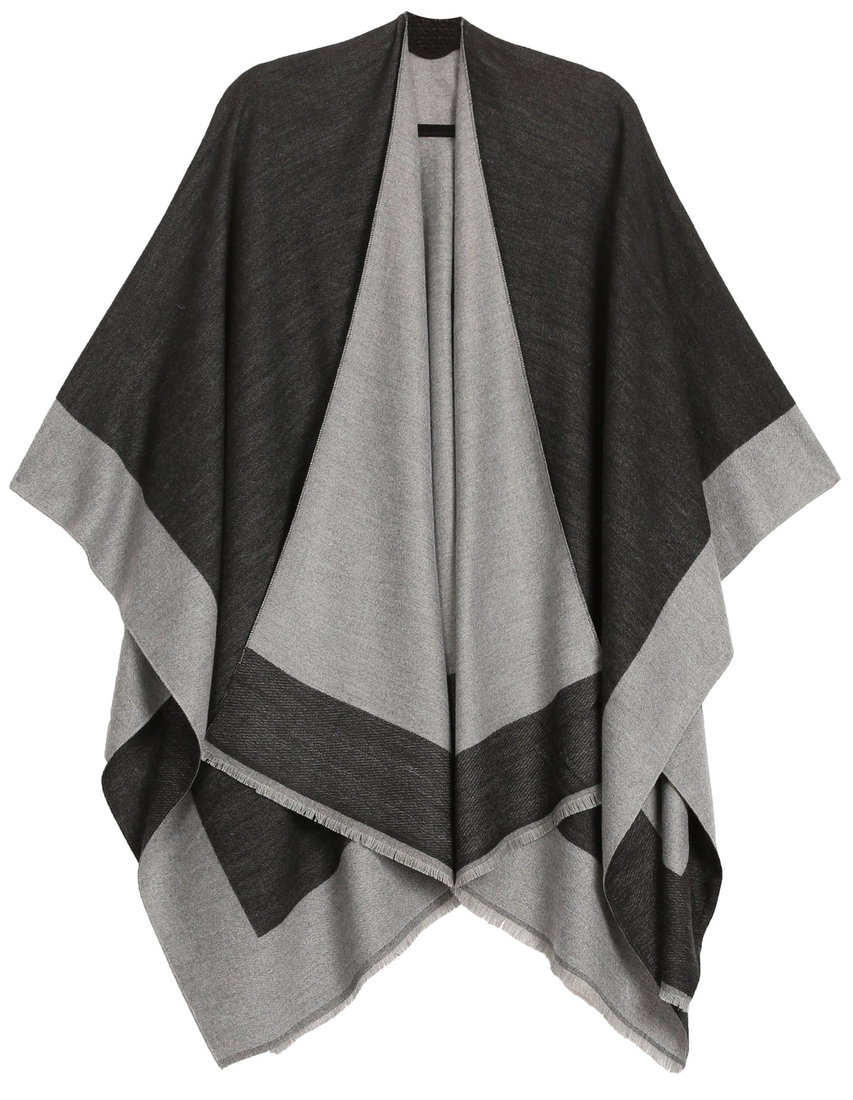 Sakkas Nila Women's Reversible Open Front Large Poncho Shawl Wrap Scar