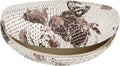 Butterfly Extra Large Hard Clamshell Sunglasses Case#color_Brown