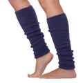 Sakkas Luxury Cashmere Feel Tagless Stretch Leg Warmers#color_Navy