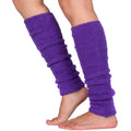 Sakkas Luxury Cashmere Feel Tagless Stretch Leg Warmers#color_Purple