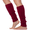 Sakkas Luxury Cashmere Feel Tagless Stretch Leg Warmers#color_Winterberry