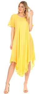 Sakkas Everyday Essentials Cap Sleeve Caftan Dress / Cover Up