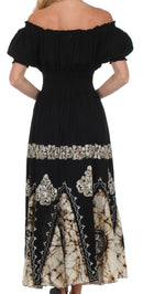 Sakkas Batik Sunshine Peasant Dress
