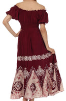 Sakkas Batik Sunshine Peasant Dress