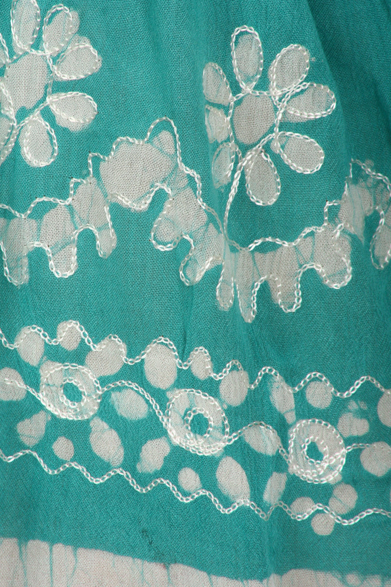 Sakkas Ketana Women's Embroidered Batik Gauzy Cotton Tunic Blouse