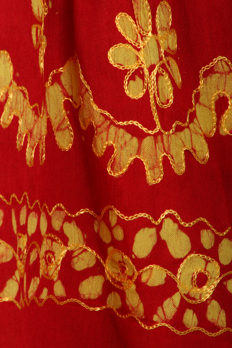 Sakkas Ketana Women's Embroidered Batik Gauzy Cotton Tunic Blouse