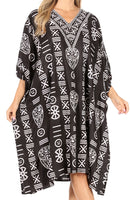 Sakkas Trina Women's Casual Loose Beach Poncho Caftan Dress Cover-up Many Print