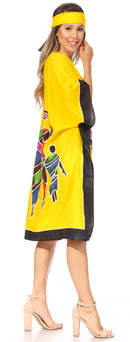 Sakkas Trina Women's Casual Loose Beach Poncho Caftan Dress Cover-up Many Print