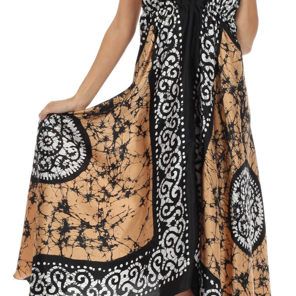 sakkas halter dress Silky V-Neck Handkerchief Hem Maxi >100