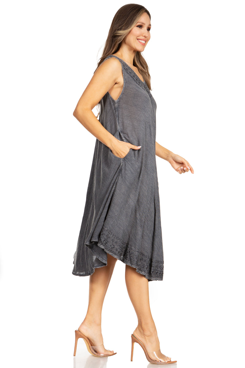 Sakkas Everyday Essentials Caftan Tank Dress / Cover Up