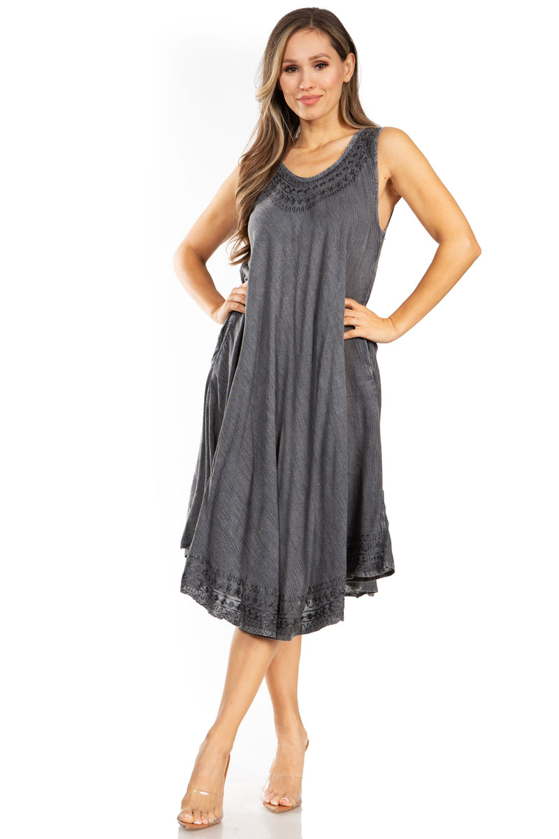 Sakkas Everyday Essentials Caftan Tank Dress / Cover Up