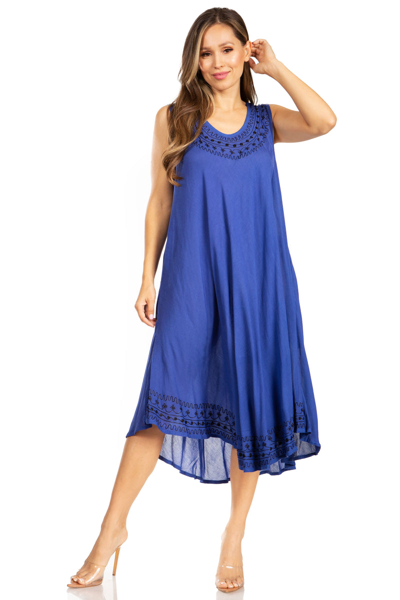 Sakkas Everyday Essentials Caftan Tank Dress / Cover Up