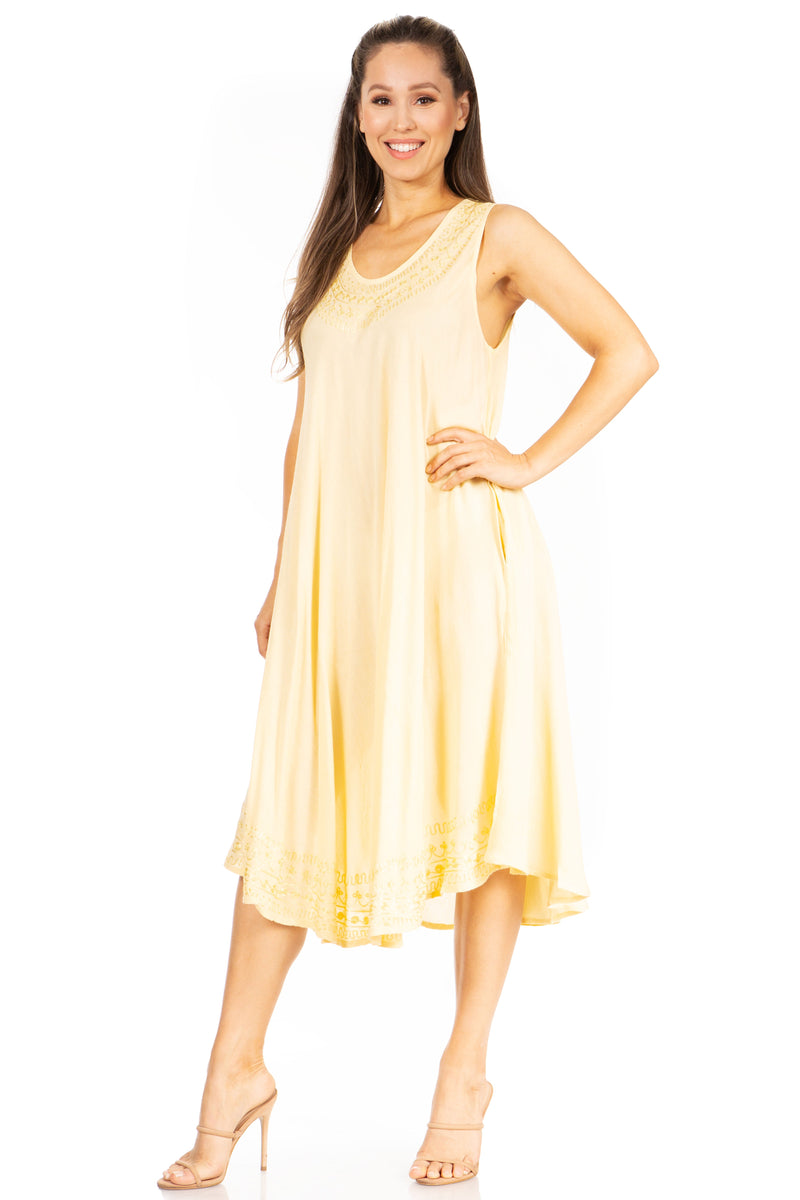 Sakkas Everyday Essentials Caftan Tank Dress / Cover Up