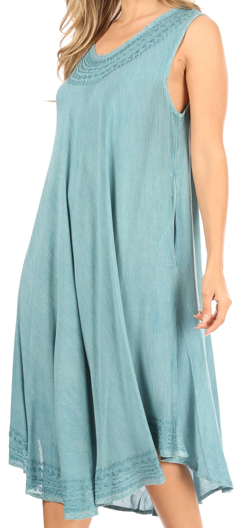 Sakkas Everyday Essentials Caftan Tank Dress / Cover Up